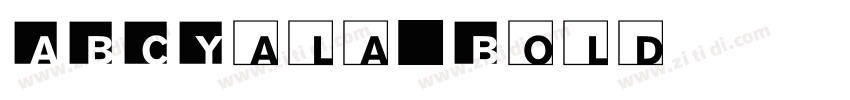 ABCYala Bold字体转换